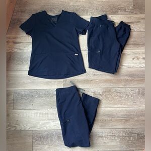 Figs Navy Blue Set Medium